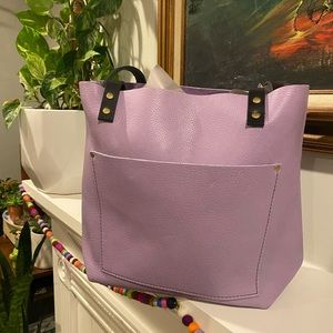 Portland Leather Good Small Leather Tote in  🫧 Wisteria 🫧